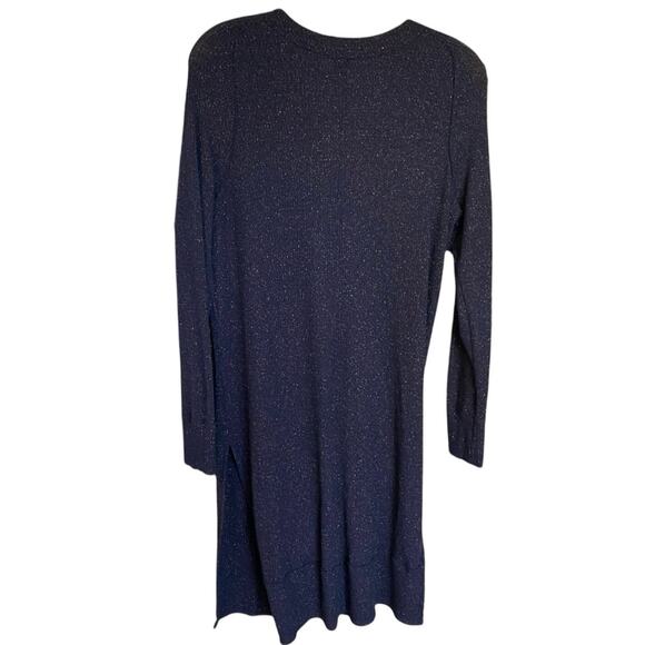 We The Free Midnight Blue Knit Cardigan duster with copper rose shimmer medium - Picture 4 of 13